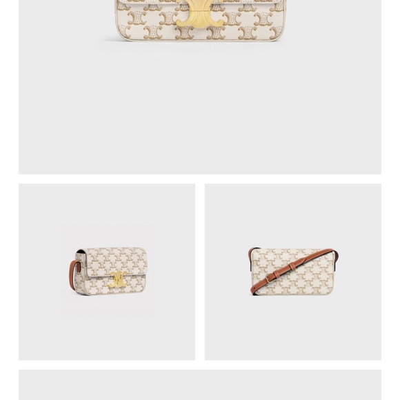 Celine SHOULDER BAG CLAUDE IN TRIOMPHE CANVAS AND CALFSKIN - Picture 9 of 9